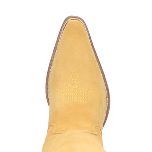 Thunder Road Yellow Suede Lightning Bolt Leather Boots (DS)