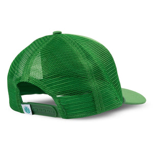 Cowboy Hat Snap Back Trucker Hat - Green