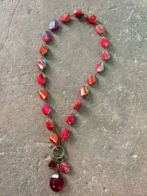 Drops of Jupiter Faceted Crystal Toggle Necklace (custom made to order)