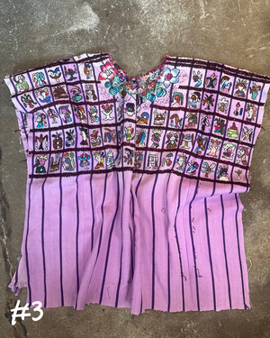 Hand Embroidered Guatemalan  Huipils