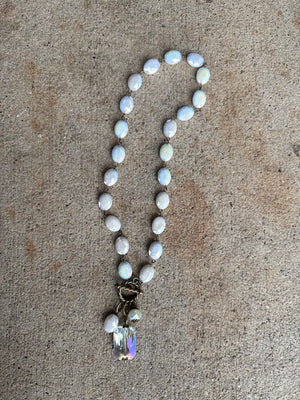 Drops of Jupiter Faceted Crystal Toggle Necklace (custom made to order)