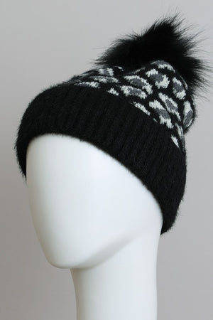 Purrfect Leopard Knit Beanie