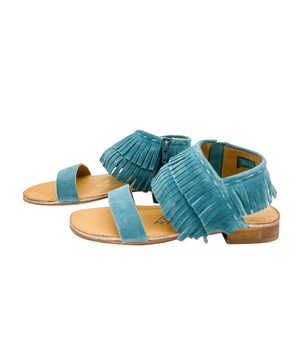 Fringe Star Sandal in Teal (DS) NM