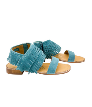 Fringe Star Sandal in Teal (DS) NM