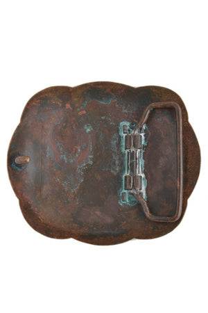 Clara Patina Brass Belt Buckle