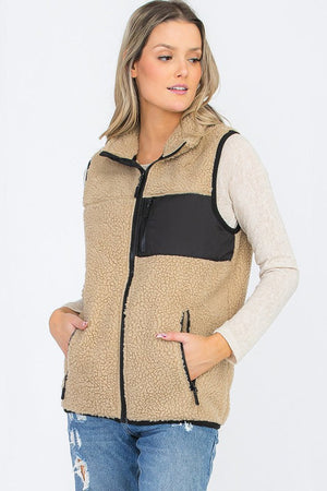 Flatlands Sherpa Fleece Vest Jacket ~ SAMPLE SALE