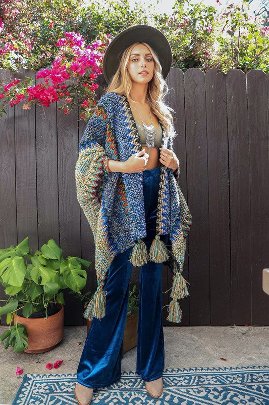 Dream Weaver Crochet Ruana Wrap Kimono