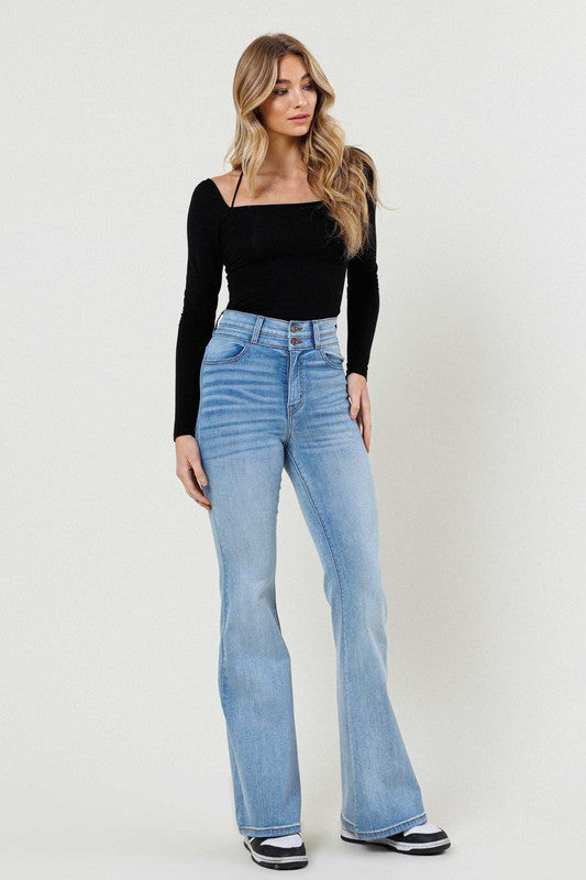 Madeline High Waisted Flare Jeans ~ SAMPLE SALE