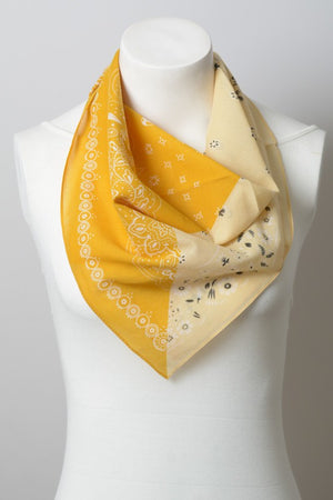 Two Timer Western Floral Two Tone Bandana