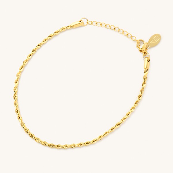 Skinny Rope Stainless Steel Anklet