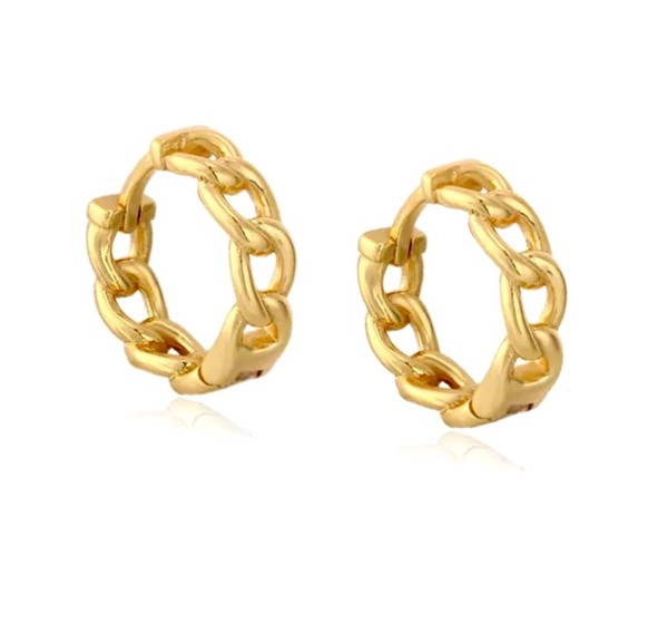 Mia Mini Braided Huggie Earrings