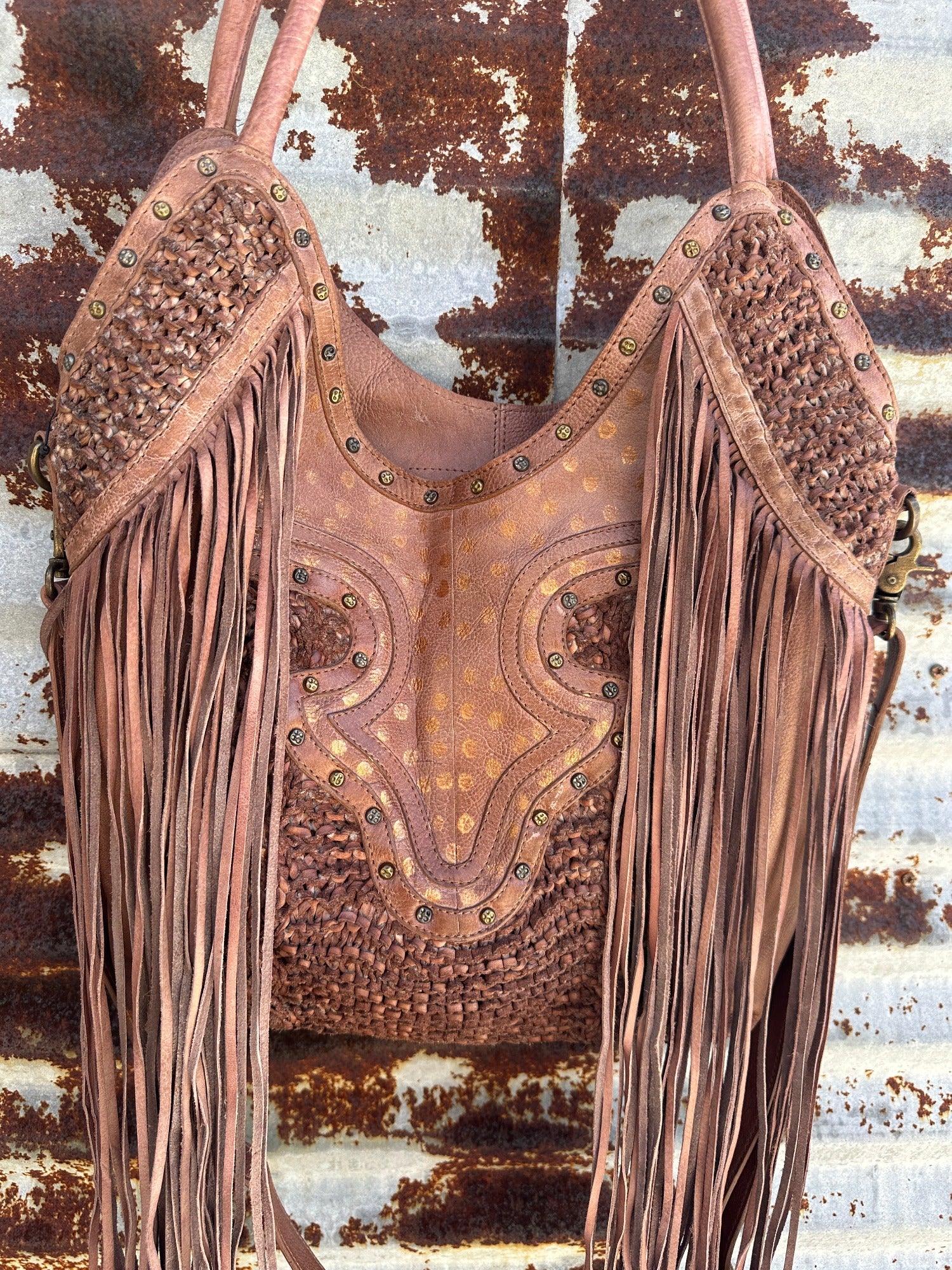 Tougher Than The Rest Fringe Bucket Handbag