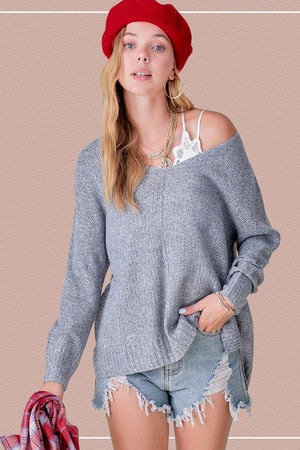Best of Days Off The Shoulder Knitted Sweater ~ SAMPLE SALE