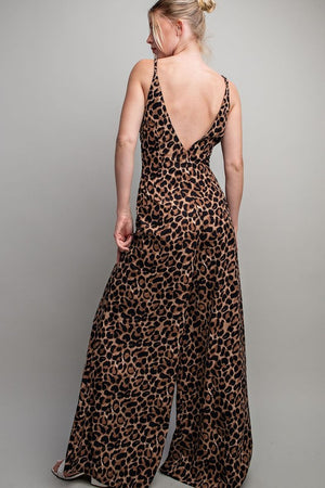 Semi-Charmed Leopard Jumpsuit