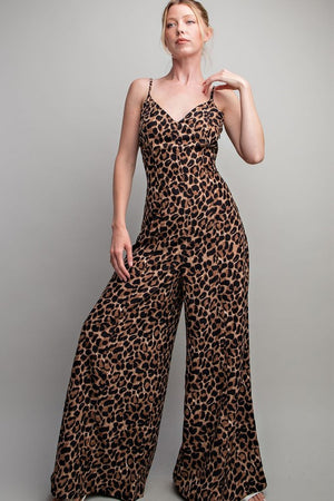 Semi-Charmed Leopard Jumpsuit