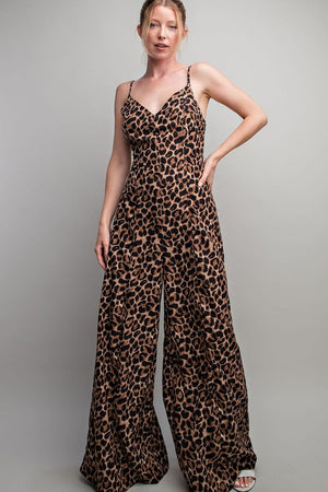 Semi-Charmed Leopard Jumpsuit