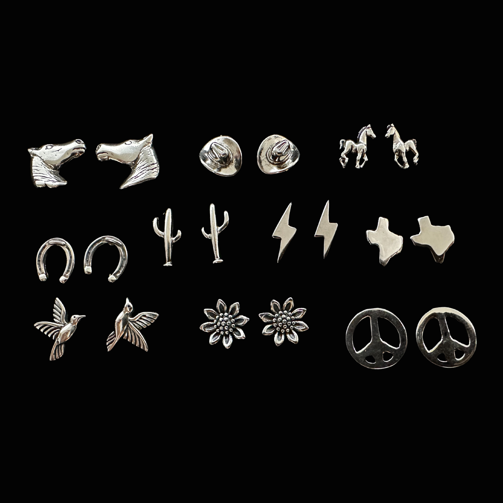 Sterling Silver Stud Earrings