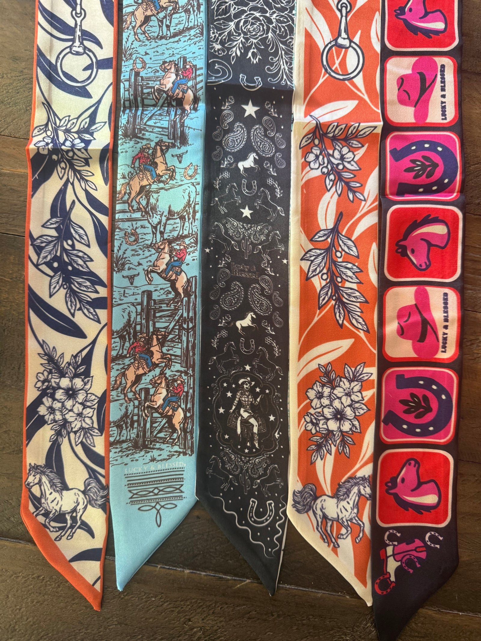 Wild Heart Silk Twilly Scarf