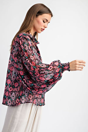 Hooked On A Feeling Button Up Blouse