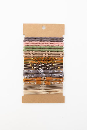 Wrap It Up Stackable Hair Tie Bracelet Set