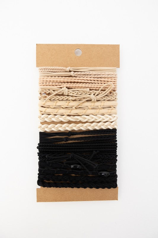 Wrap It Up Stackable Hair Tie Bracelet Set