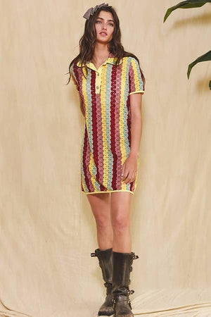 Thread Theory Crochet Mini Dress