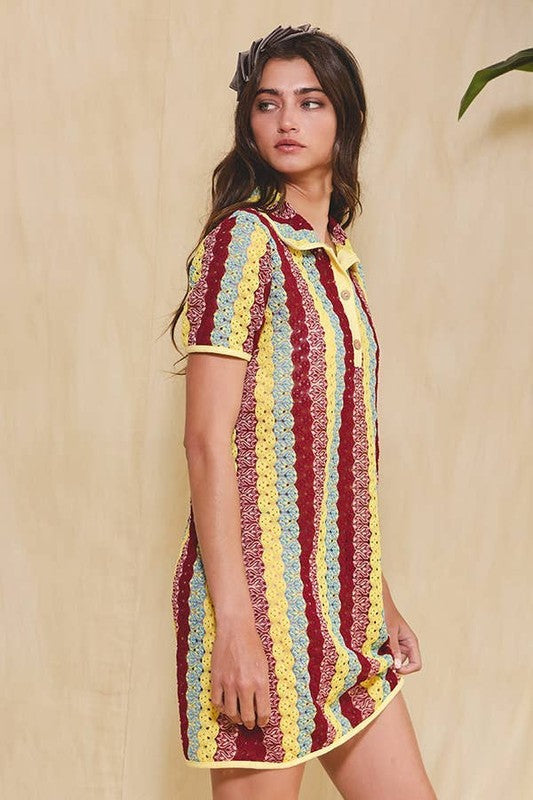 Thread Theory Crochet Mini Dress