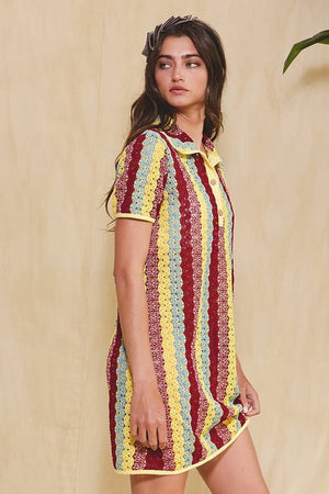Thread Theory Crochet Mini Dress