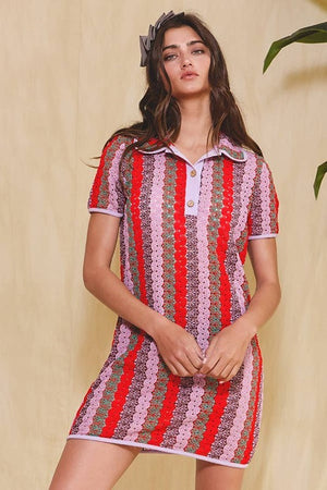 Thread Theory Crochet Mini Dress