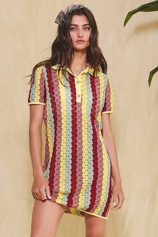 Thread Theory Crochet Mini Dress