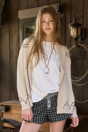 Canyon Ranch Horse Jacquard Shawl Knit Cardigan