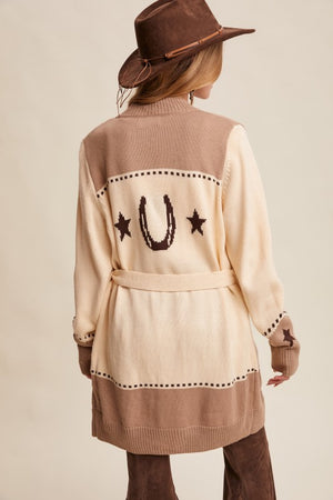 Hay There Horse Cardigan Sweater
