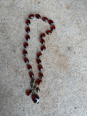 Drops of Jupiter Faceted Crystal Toggle Necklace (custom made to order)