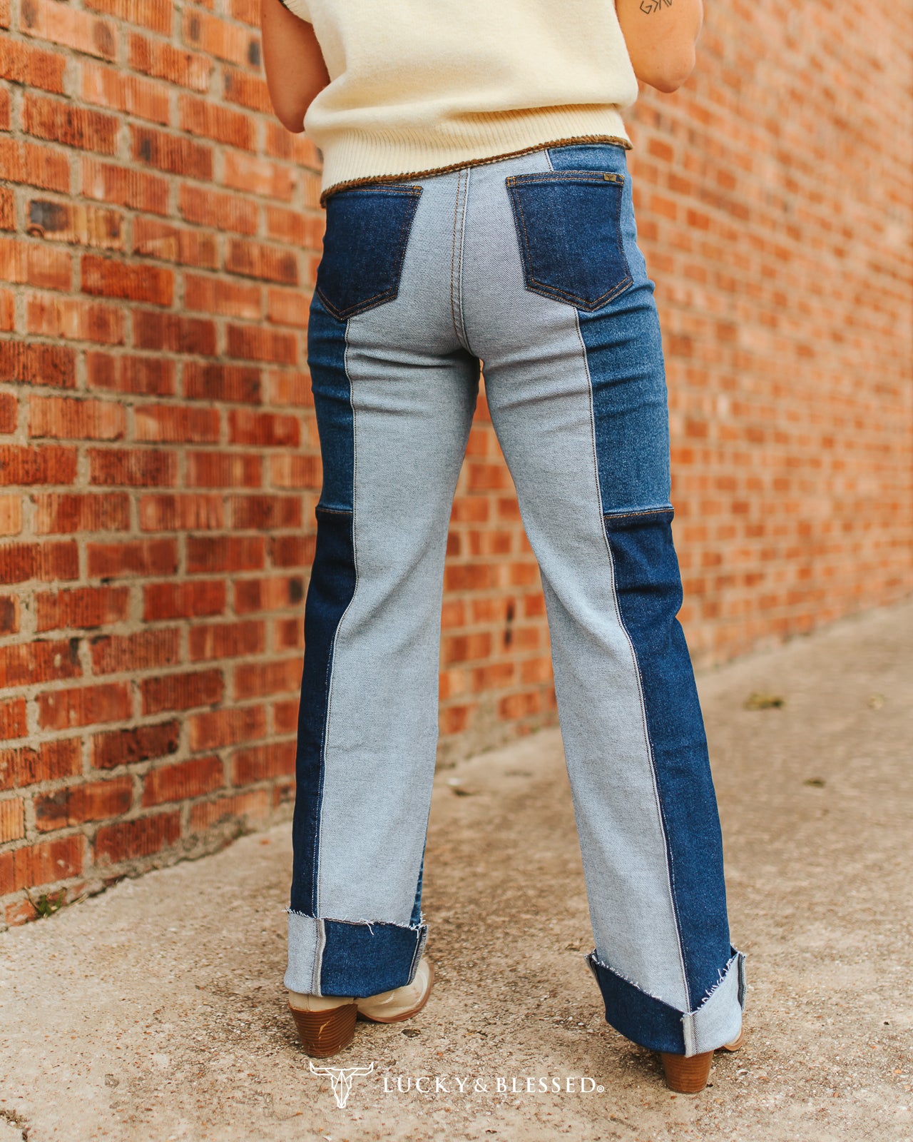 Rodeo Rags Patchwork Jeans