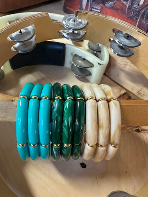 So Tubular MINI Chunky Bead Stretchy Bracelets