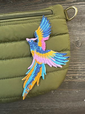 Soaring High Double Phoenix Patch Puff Mommy Sling Bags