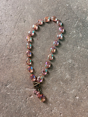 Drops of Jupiter Faceted Crystal Toggle Necklace (custom made to order)