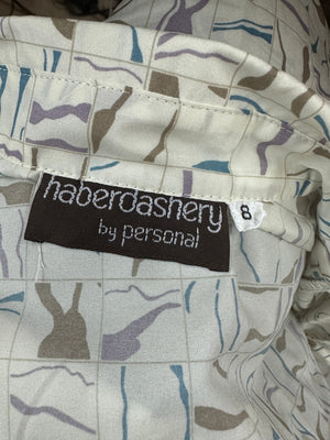 Haberdashery by Personal Vintage Print Button Up Blouse - Size S/M - 2/4/6