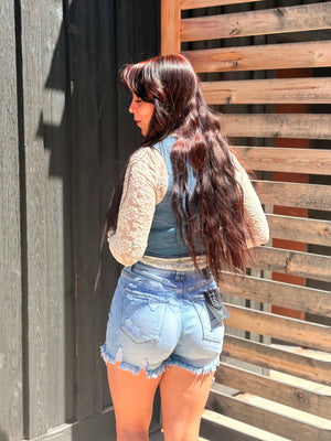 Raw Edge Rebel Denim Shorts