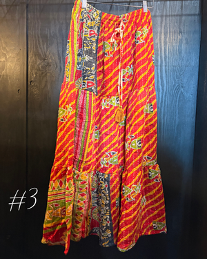 Ripple Kantha Quilt Maxi Skirt