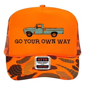 Go Your Own Way Custom Trucker Hat