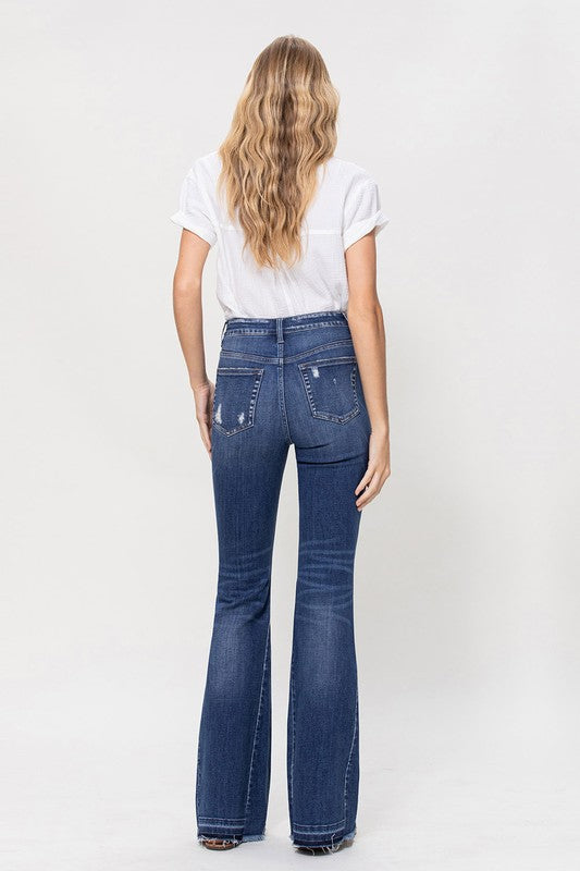 Ordinary World High Rise Released Hem Non Distressed Flare Jeans (DS) - Lil  Bee's Bohemian