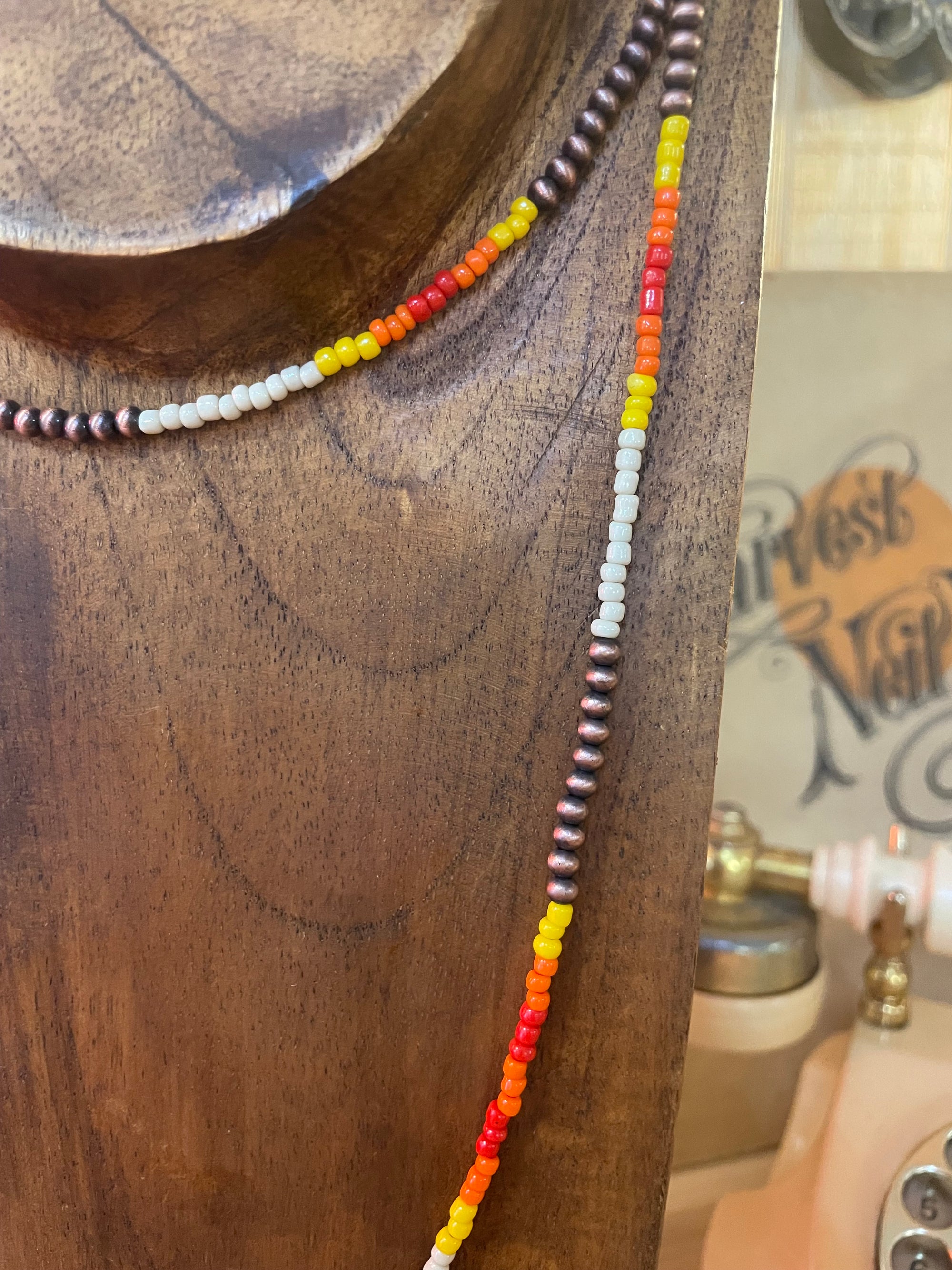 A Little Seedy Western 2 Layer Necklace