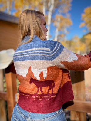 Western Wind Sweater Cardigan