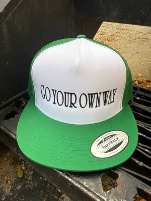 Go Your Own Way Embroidered Trucker Hat