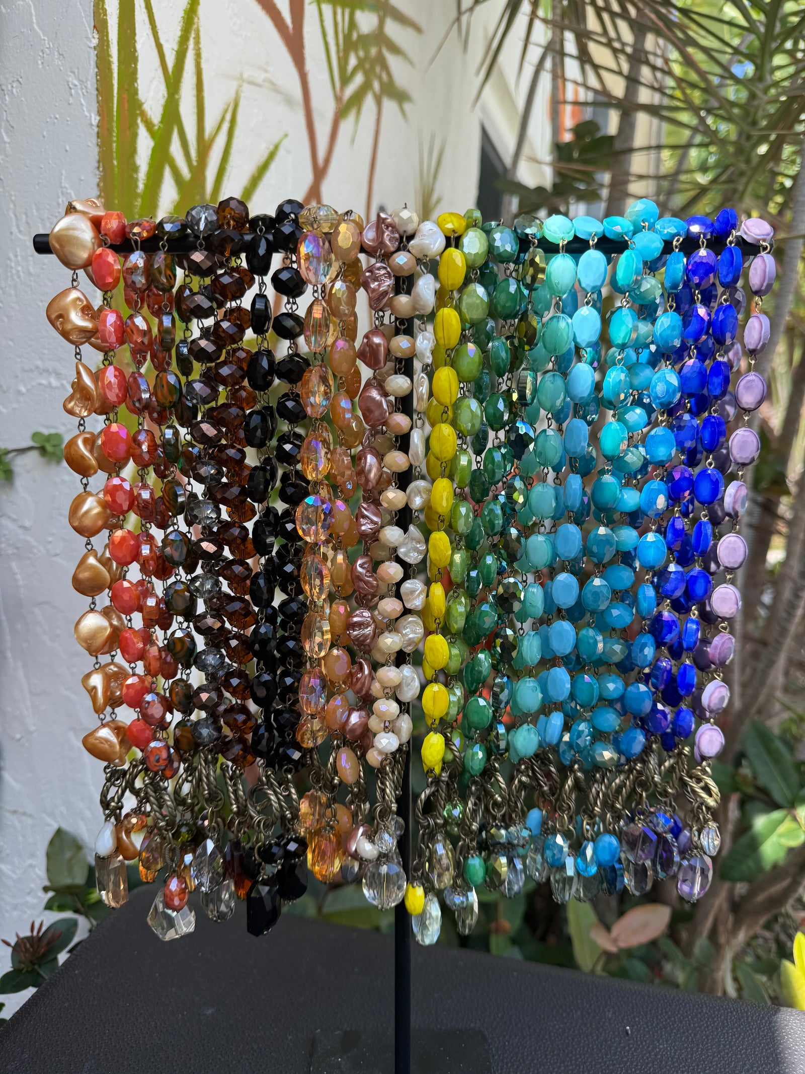 Drops of Jupiter Faceted Crystal Toggle Necklace (custom made to order)