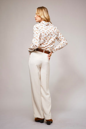 Time Marches On Horse Print Blouse