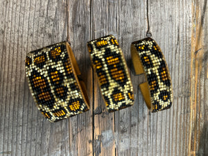 Kaqchi Leopard Leather Cuff Bracelet