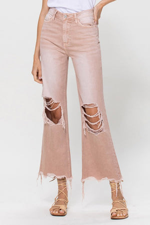 Rosey Cheeks 90s Vintage Crop Flare Jeans ~ SAMPLE SALE