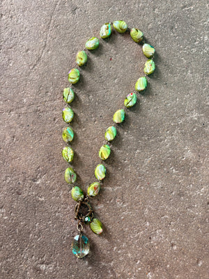 Drops of Jupiter Faceted Crystal Toggle Necklace (custom made to order)